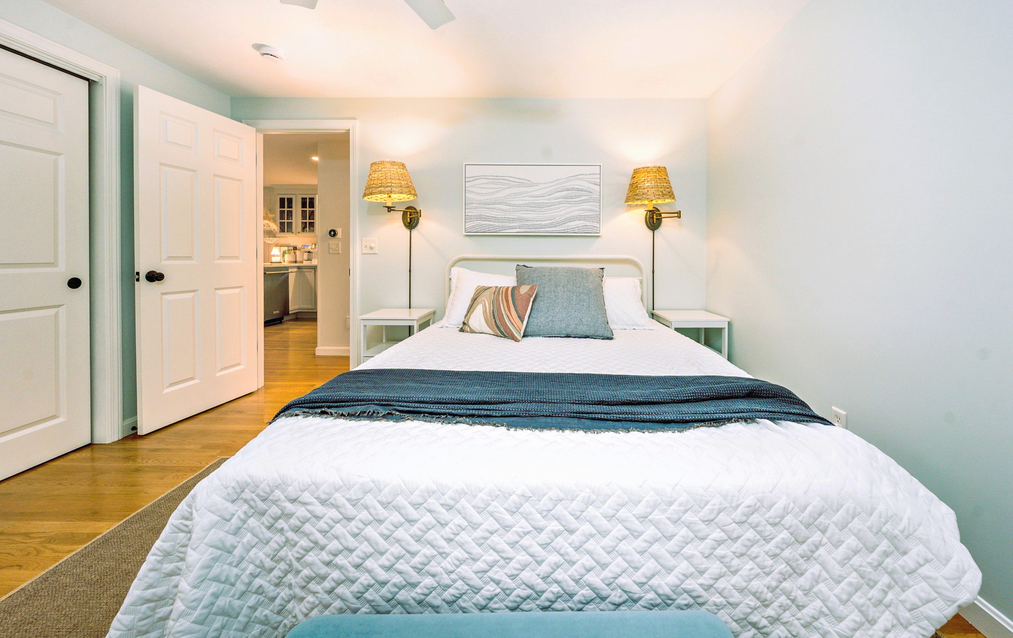 Crisp, Comfortable Bedroom