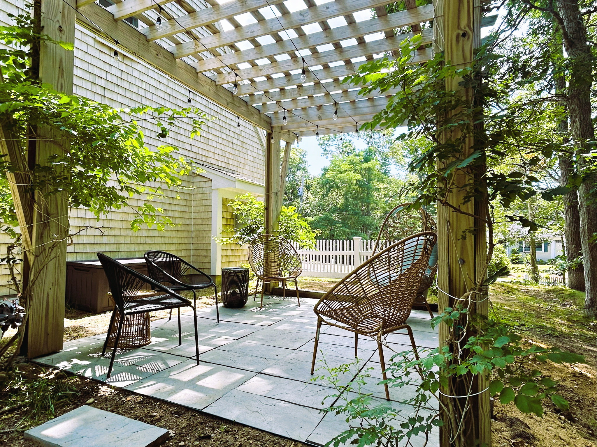 Breezy Shaded Pergola Patio