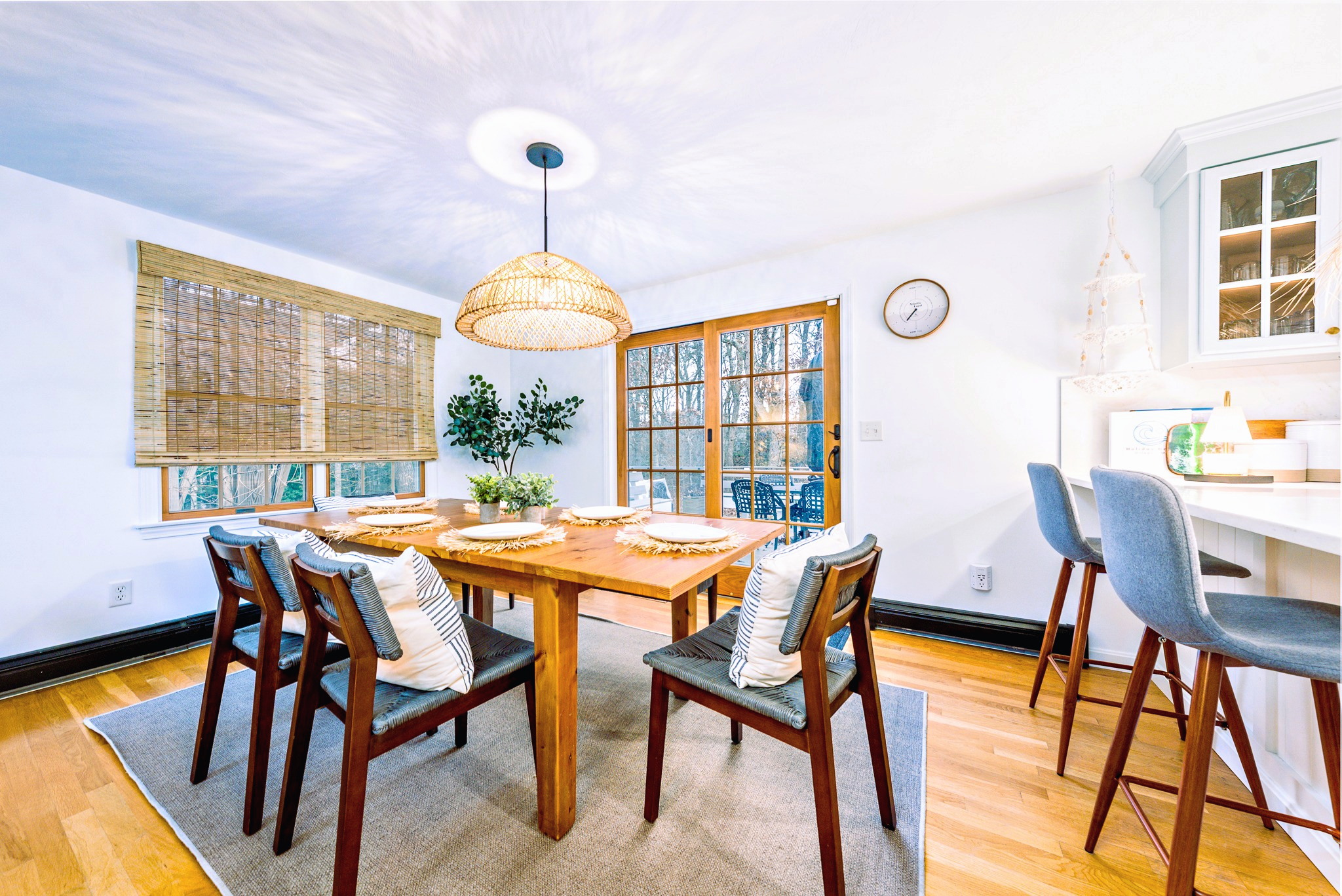 Dining room and open kitchen